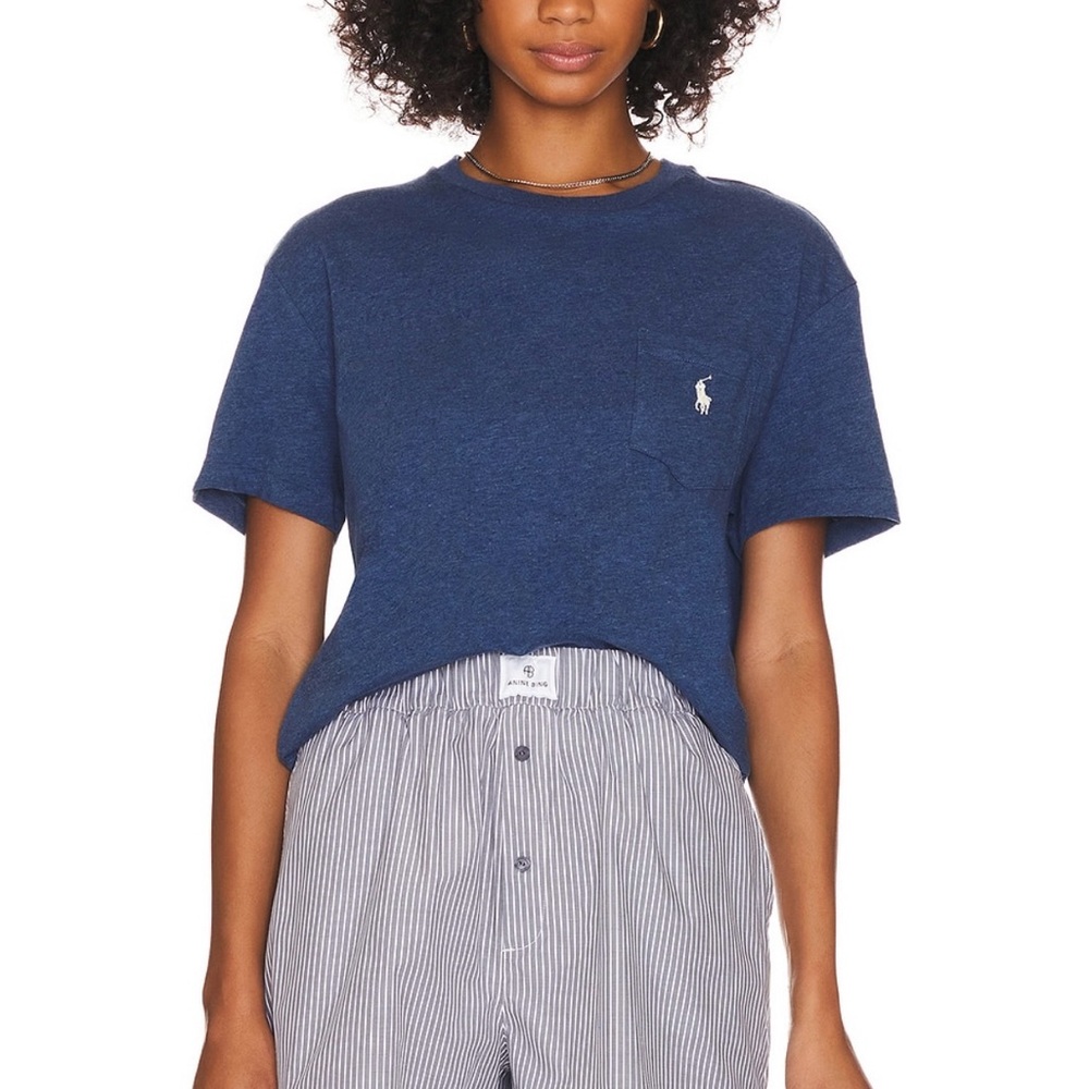 Polo Ralph Lauren Crewneck Pocket T-shirt in Derby Blue